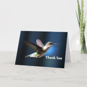 Carte De Remerciements Photo de Wildlife Hummingbird