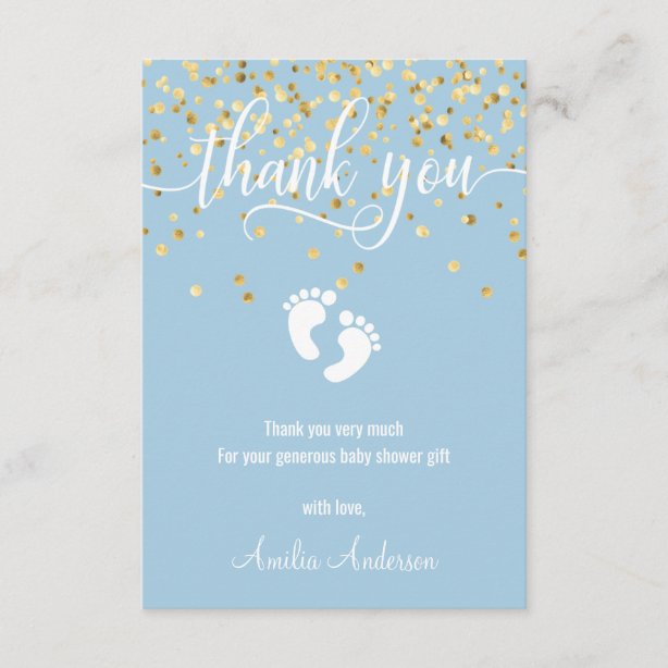 8 Cartes De Remerciement Baby Shower + Enveloppes - Tender Thoughts Animaux