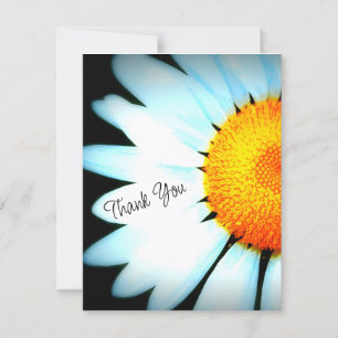 Carte de remerciements photo Fleur de marguerite