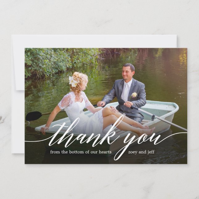 Carte de remerciements photo Gliff (Devant)