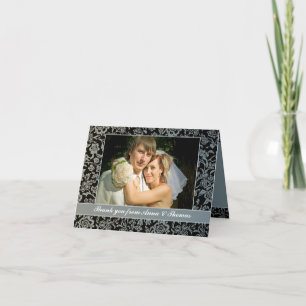 carte de remerciements photo mariage