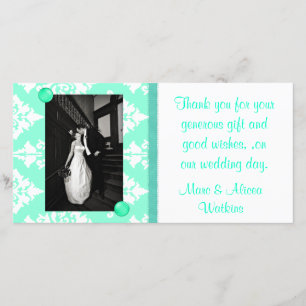 Carte de remerciements photo mariage