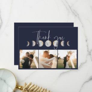 Carte de remerciements photo Mariage de phase de l
