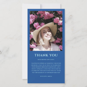 Carte De Remerciements Photo moderne Sweet 16 Anniversaire