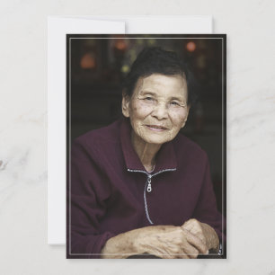 Carte De Remerciements Photo personnalisée Bereavthy Sympathy Memorial Fu