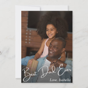 Carte De Remerciements Photo personnalisée de meilleur père