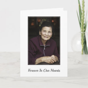 Carte De Remerciements Photo personnalisée Sympathy Bereavement funéraill