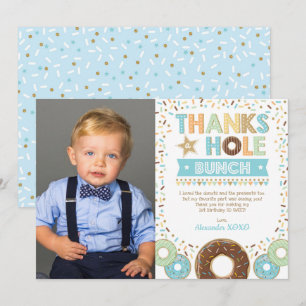 Carte de remerciements photo pour l'anniversaire d