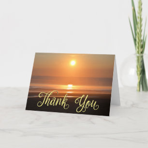 Carte de remerciements photo Sunset Beach