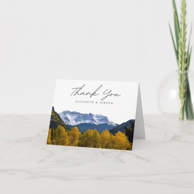 Carte De Remerciements Photo Telluride Colorado Blank (Devant)
