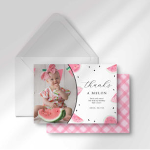 Carte de remerciements photo Watermelon