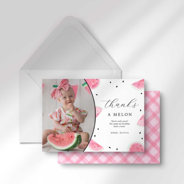Carte de remerciements photo Watermelon (Créateur téléchargé)