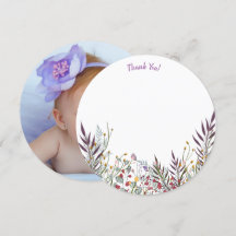 Carte de remerciements photo Yanna Round