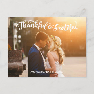 Carte de remerciements Photocard Mariage mariage