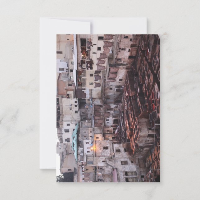 Carte De Remerciements Photographie de rue au Maroc (Devant)