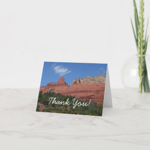 Carte De Remerciements Photographie de Steamboat Rock à Sedona Arizona