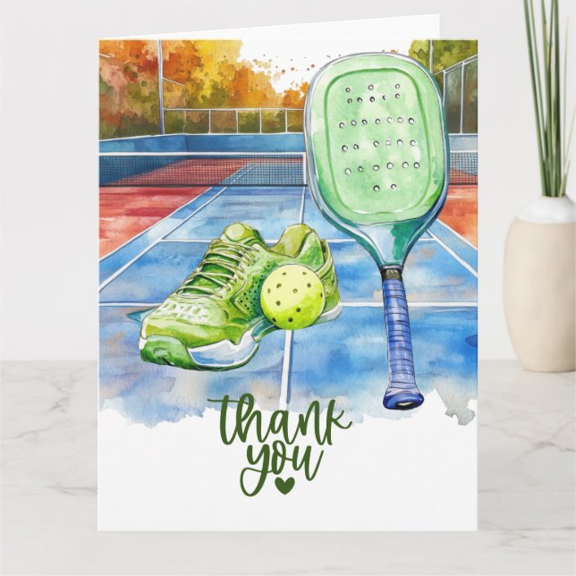 Carte De Remerciements Pickleball (Devant)