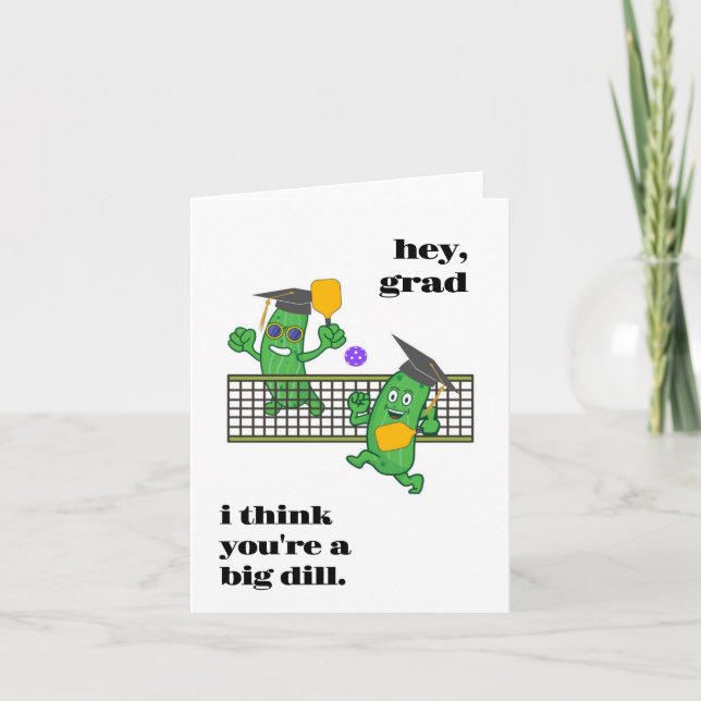 Carte De Remerciements Pickleball Graduation Card (Devant)