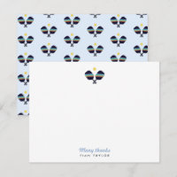 Pickleball Party Sports Bleu foncé Paddles rayées