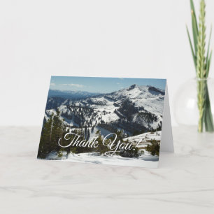 Carte De Remerciements Pics neigeux du Grand Teton