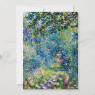 Carte De Remerciements Pierre-Auguste Renoir - Chemin dans la Forêt