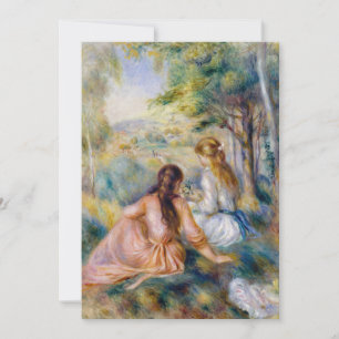 Carte De Remerciements Pierre-Auguste Renoir - Dans le pré
