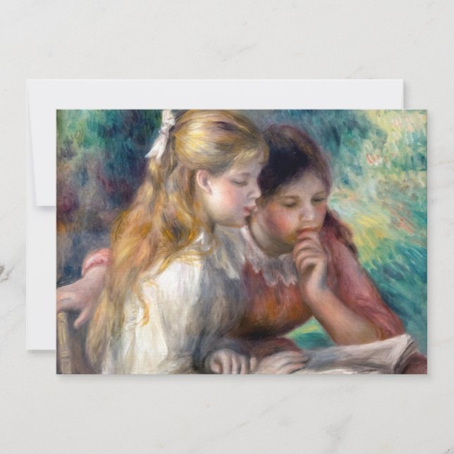 Carte De Remerciements Pierre-Auguste Renoir - La Lecture (Devant)