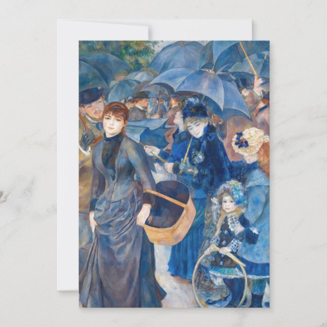 Carte De Remerciements Pierre-Auguste Renoir - Les Parapluies (Devant)