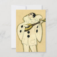 Pierrot Sérénade un Croissant de Lune par Sophia C