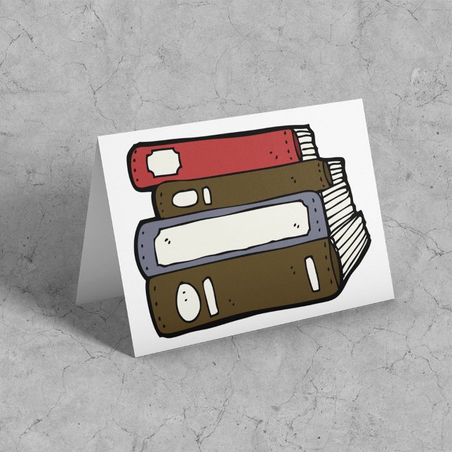 Carte De Remerciements Pile D'Anciens Livres (Créateur téléchargé)