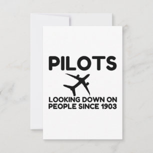 Carte De Remerciements Pilote