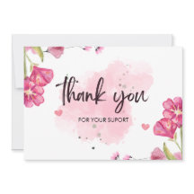 Pinceau aquarelle rose et blanc personnalisé