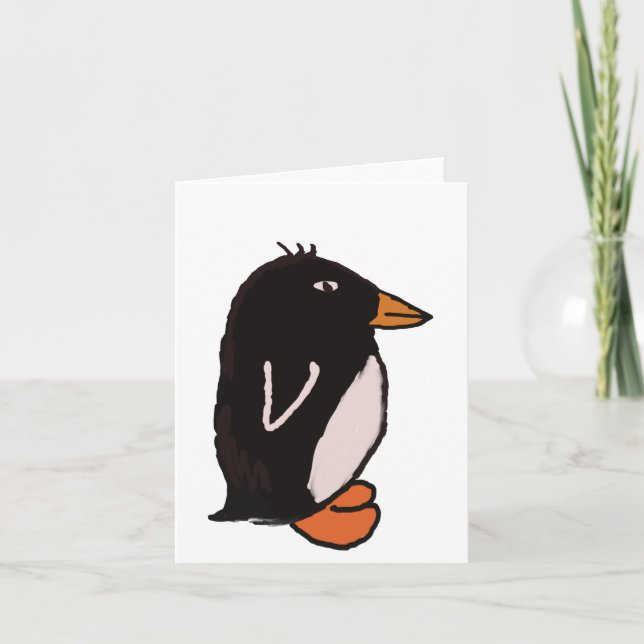 Carte De Remerciements Pingouin (Devant)