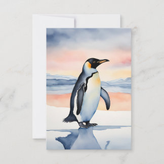 Carte De Remerciements Pingouin