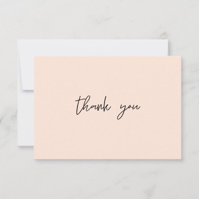 Carte De Remerciements Pink pastel (Devant)