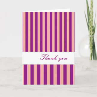 Carte de remerciements Pinkish Line