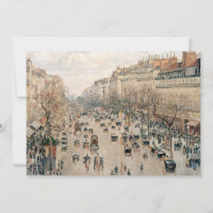 Carte De Remerciements Pissarro - Boulevard Montmartre, Soleil après-midi