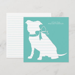 Carte de remerciements Pitbulle Pit Bull Chien Chi
