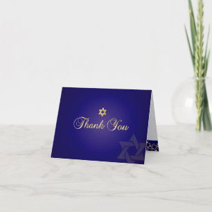 Carte De Remerciements PixDezines classique mitzvah merci/DIYcolor!