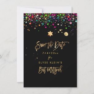 Carte De Remerciements PixDezines Dazzled Rainbow Mitzvah Enregistrer la 