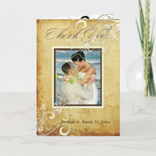 Carte De Remerciements PixDezines Vintages de flèches/Merci Mariage