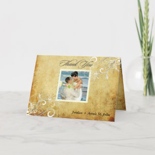 Carte De Remerciements PixDezines Vintages de flèches/Merci Mariage