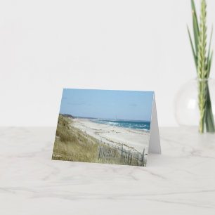 Carte De Remerciements Plage de cap--merci
