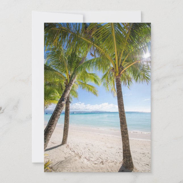 Carte De Remerciements Plages tropicales | Boracay Philippines (Devant)