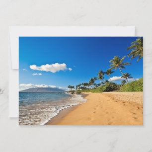 Carte De Remerciements Plages tropicales Wailea, Maui, Hawaii