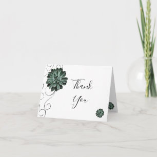 Carte de remerciements Plante Succulent