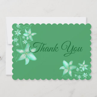 Carte de remerciements plat