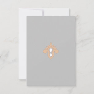 Carte de remerciements plat