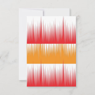 Carte de remerciements plat