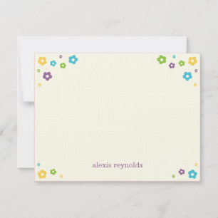 Carte de remerciements plat d'alimentation des fle